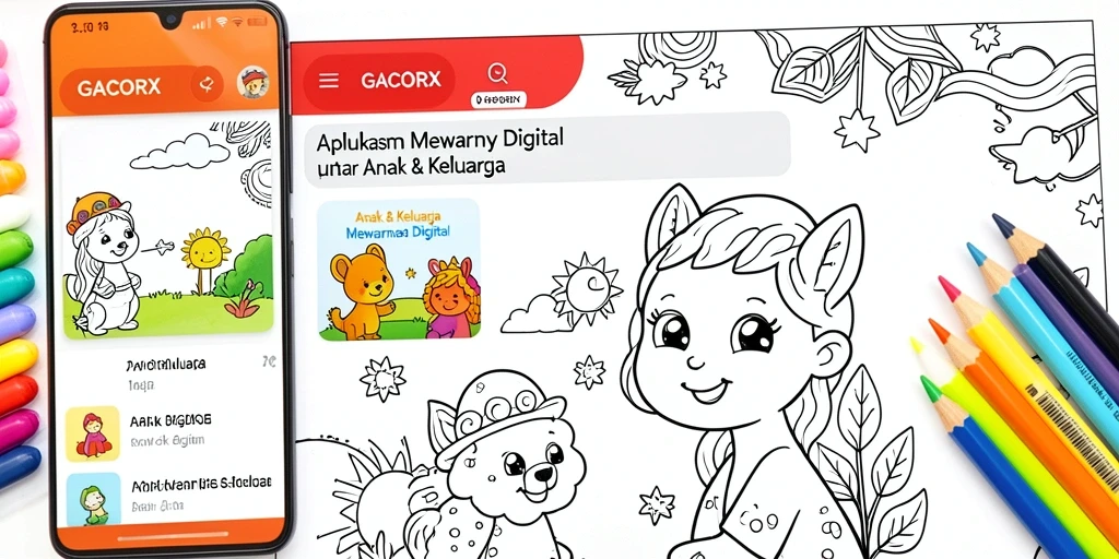 Tampilan antarmuka pengguna GACORX yang ceria dan interaktif.