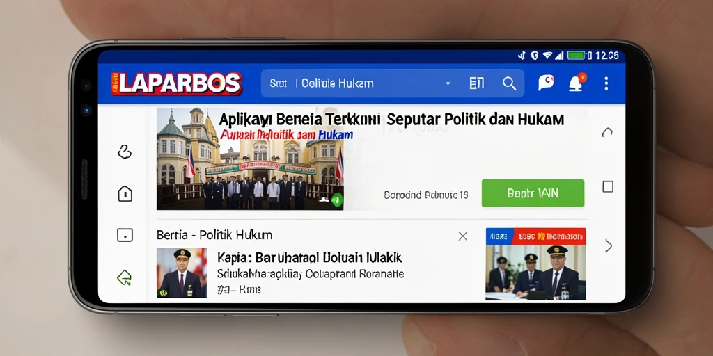 Antarmuka LAPARBOS yang informatif dan mudah digunakan.