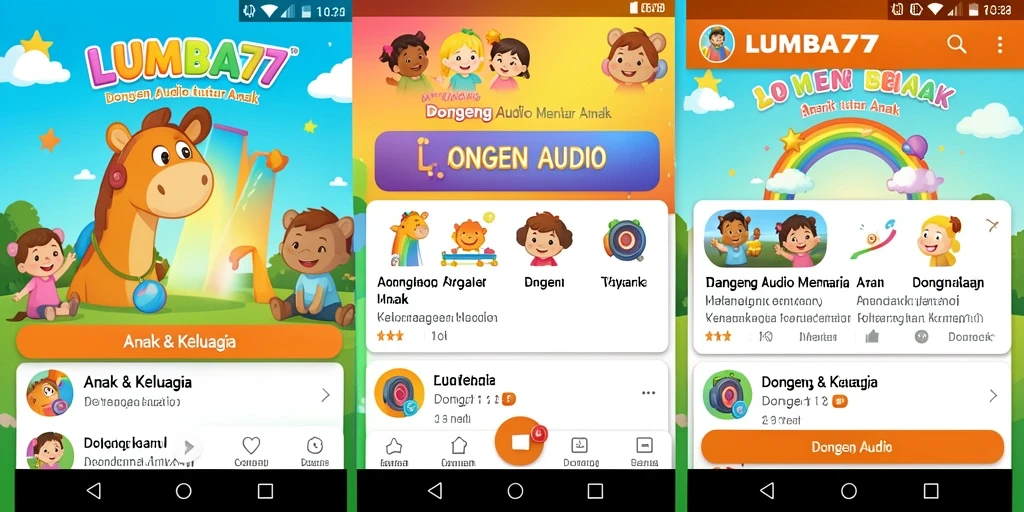 Antarmuka LUMBA77 yang ramah anak dan intuitif.