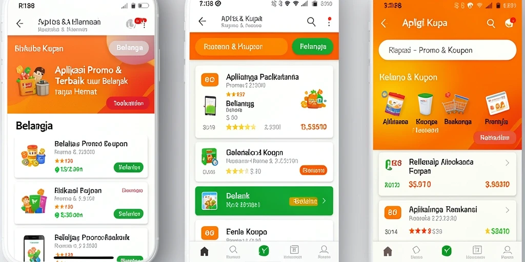 Antarmuka RI188 yang menarik dan mudah digunakan untuk menemukan promo.