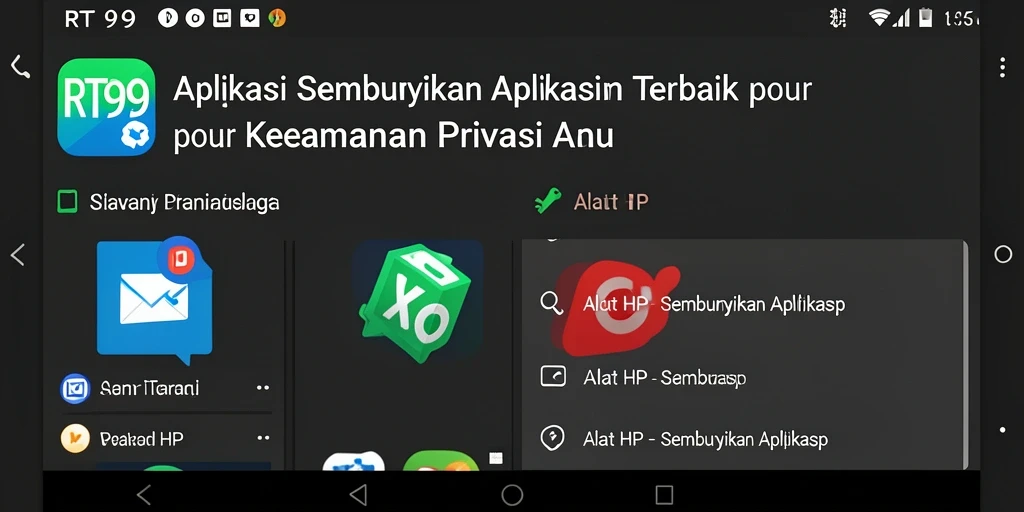 Tampilan antarmuka RT99 yang sederhana dan fungsional.