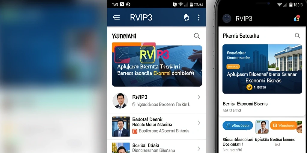 Tampilan antarmuka aplikasi RVIP3 yang modern dan menarik.