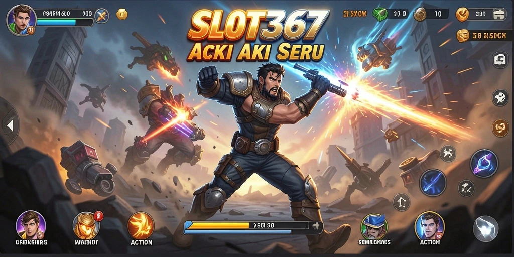 Antarmuka SLOT367 yang menampilkan aksi mendebarkan dan karakter kuat.